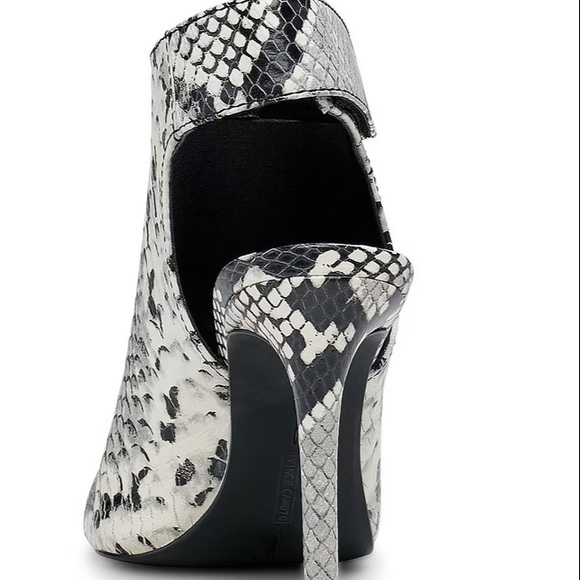 Vince Camuto Anglessi Snake Print Leather Heel Dress Sandals size 7.5 with box - Picture 5 of 16